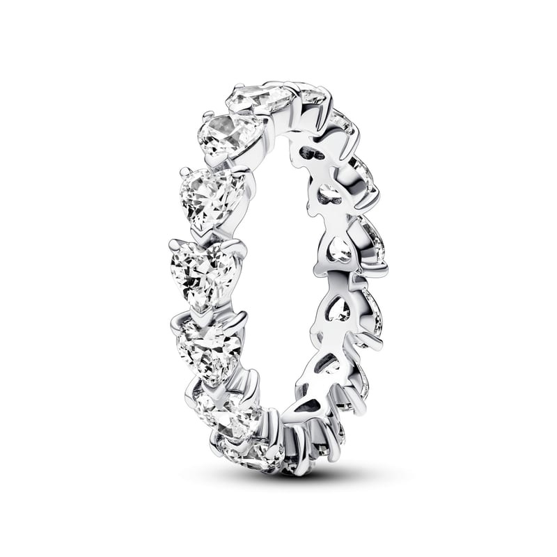 Row Of Hearts Eternity Ring