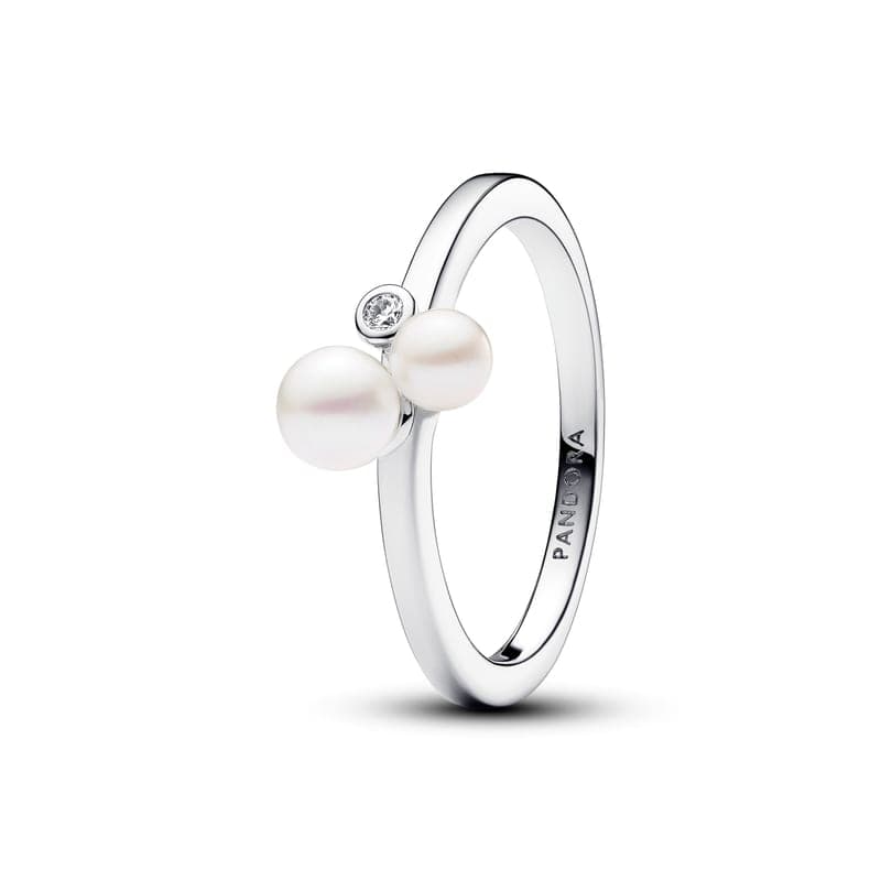 Pandora Duo Treated Freshwater Cultured Pearls Ring 193156C01 193156 — photo 1 of 1