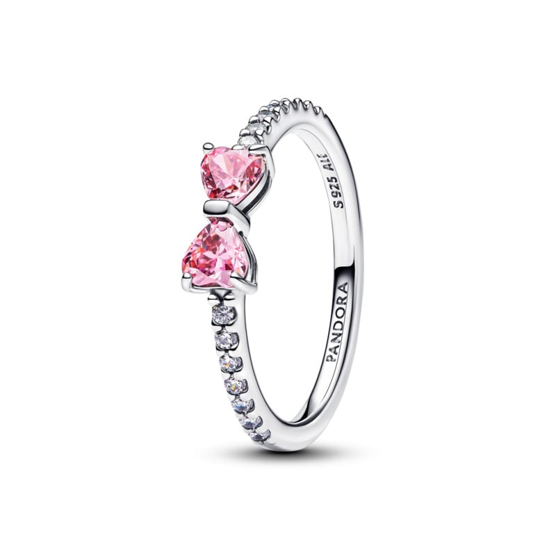 Sparkling Pink Band Ring