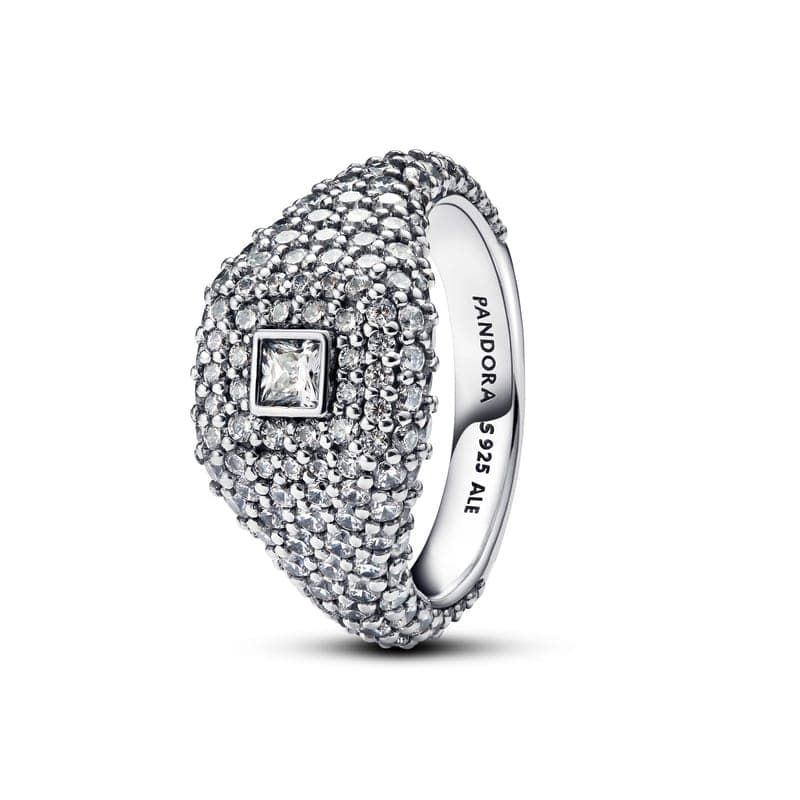 Pandora Pavè Square Cocktail Ring 193556C01 193556C0148 — Foto 1 von 1