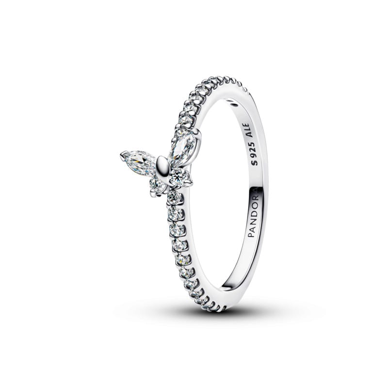 Sparkling Butterfly Ring