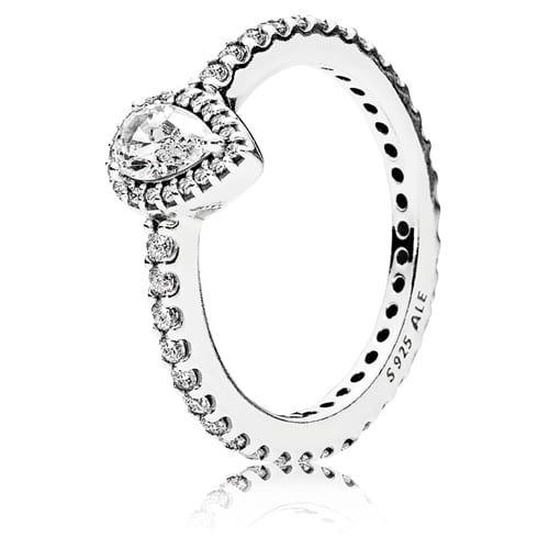Small Radiant Teardrop Ring