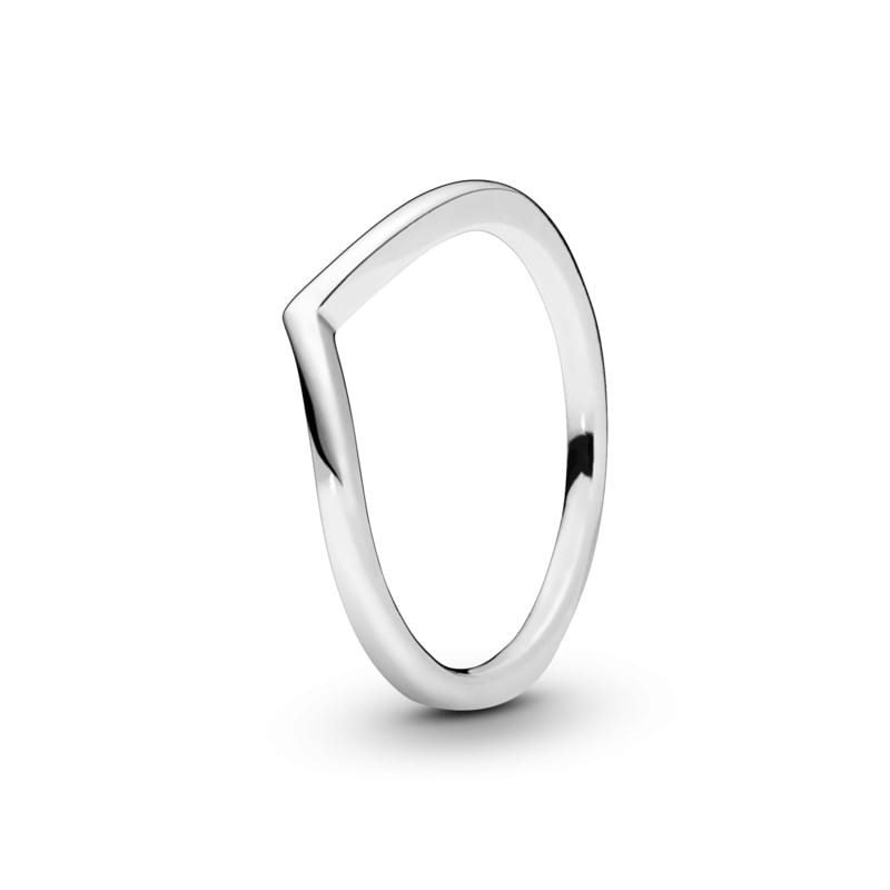 Polished Wishbone Ring Sterling Silver