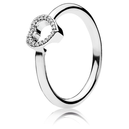 Puzzle Heart Frame Ring