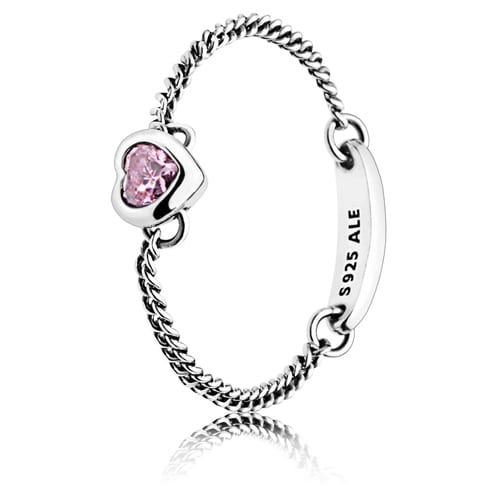 Spirited Heart Ring, Pink