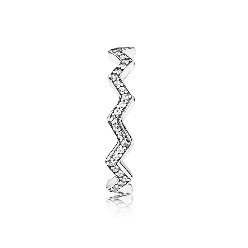 Shimmering Zigzag Ring