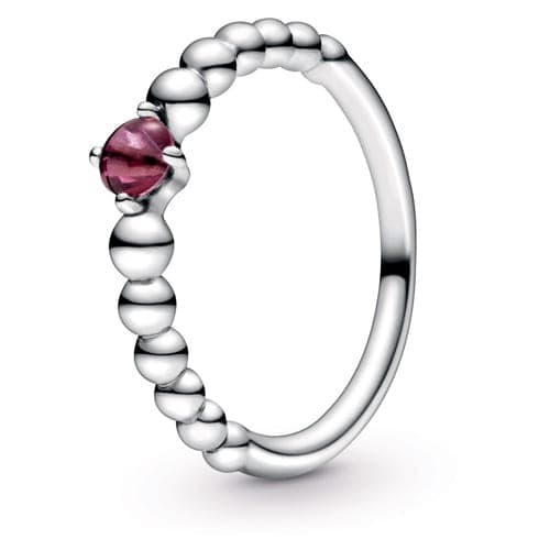 Pandora Blazing Red Beaded / July Birthstone Ring 198598C02 198598 — photo 1 of 1
