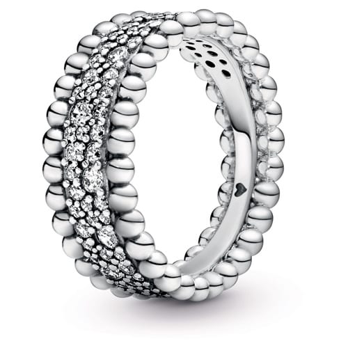 Beaded Pavé Band Ring