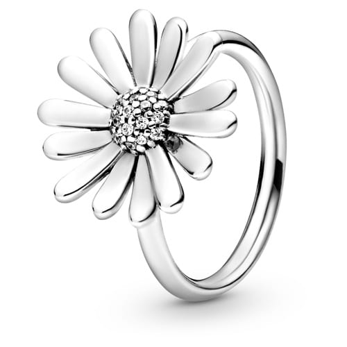 Pavé Daisy Flower Statement Ring