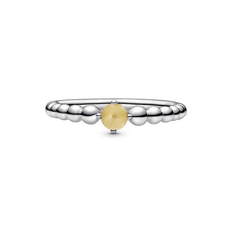 Honey Beaded Ring
