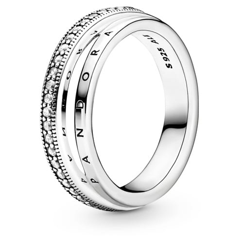 Triple Band Pavé Ring