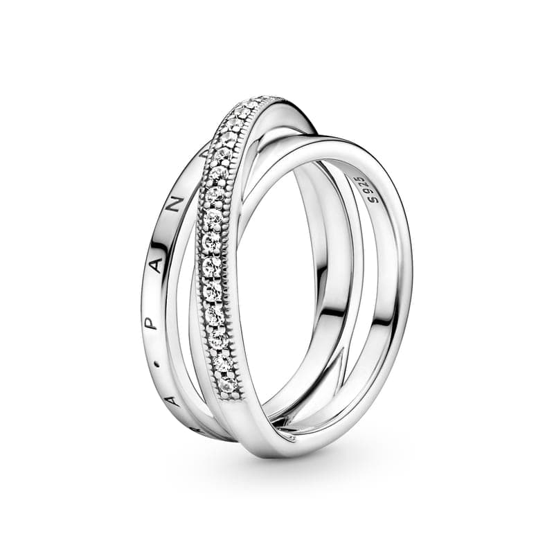 Pandora Crossover Pavé Triple Band Ring 199057C01 199057 — Foto 1 von 1