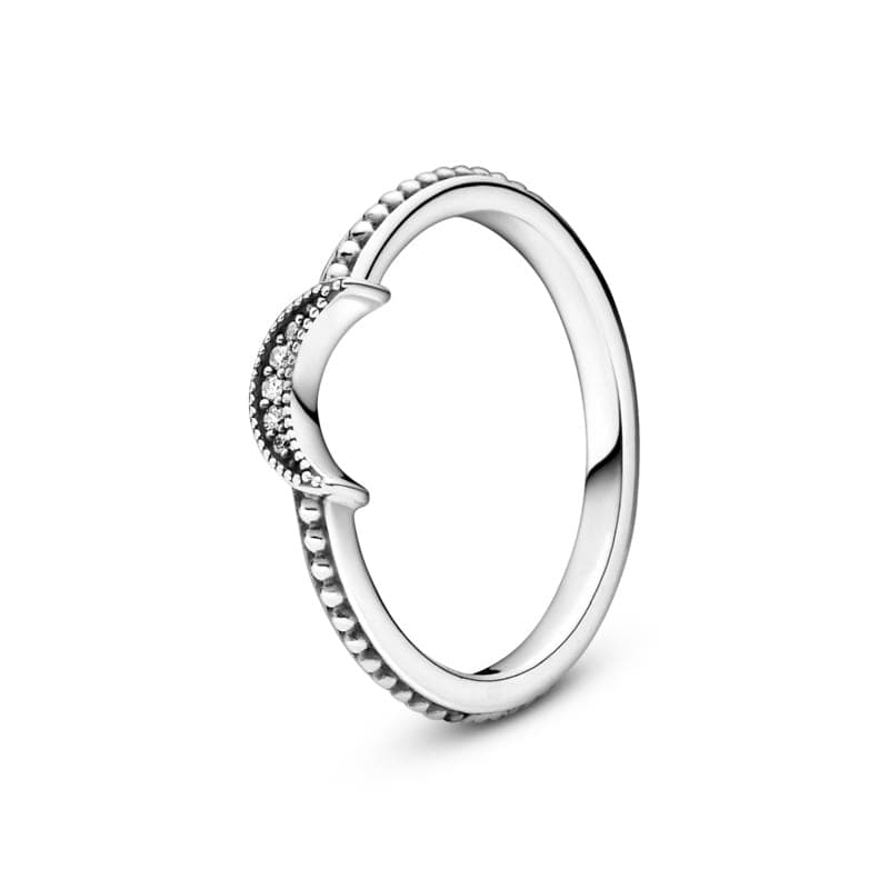 Pandora Sparkling Crescent Moon Ring 199156C01 199156 — Foto 1 von 1