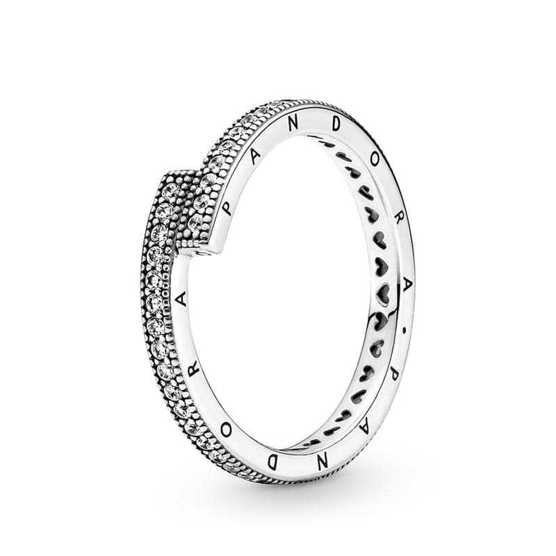 Pandora Sparkling Overlapping Ring 199491C01 199491C0148 — Foto 1 von 1