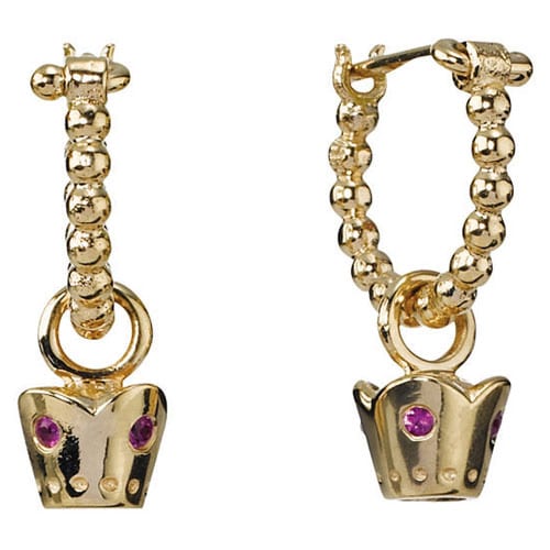 14K Gold Crown Earrings