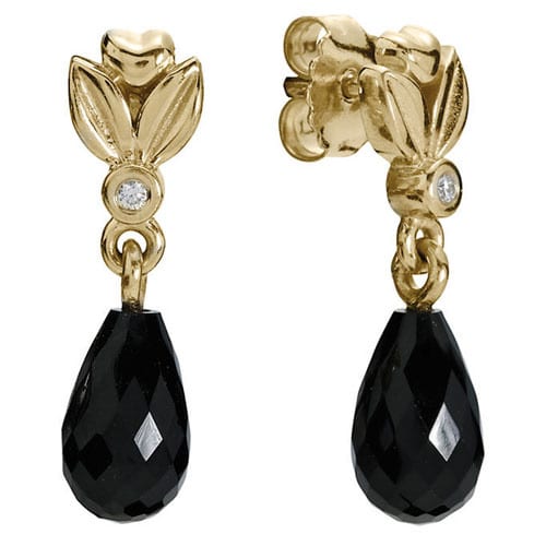 14K Gold Autumn Leaves Earrings