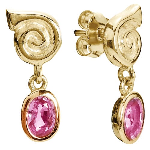 14K Gold Eternal Swirl Earrings