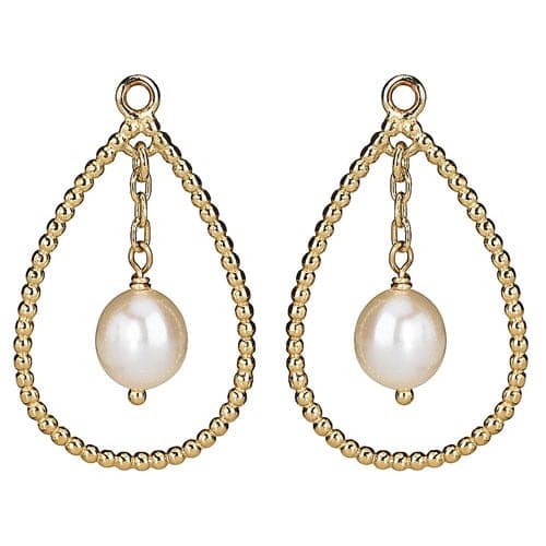 Pandora 14K Gold Pearl Beaded Earring Charm 250408P 25408P — photo 1 of 1