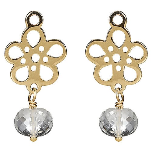 Mix & Match Earring Charm, Green Amethyst (14K Gold)