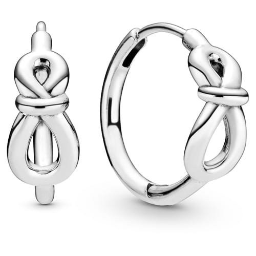 Infinity Knot Hoop Earrings