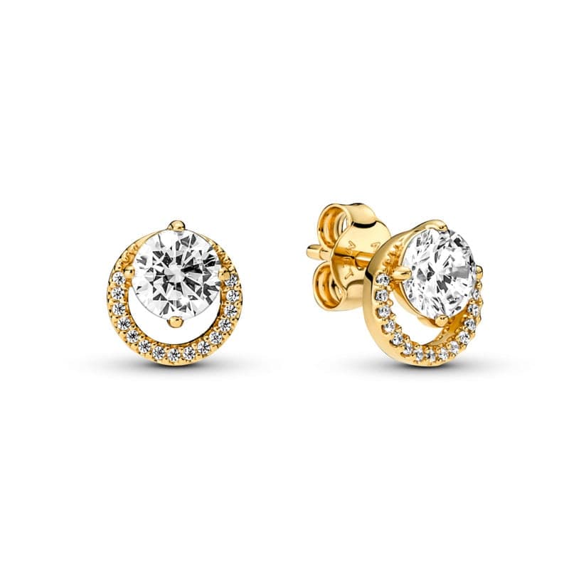 Pandora Sparkling Round Halo Stud Earrings 261248C01 261248 — photo 1 of 1