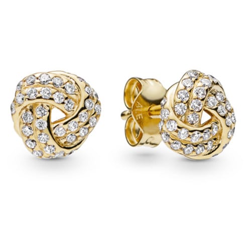 Sparkling Love Knots Earring