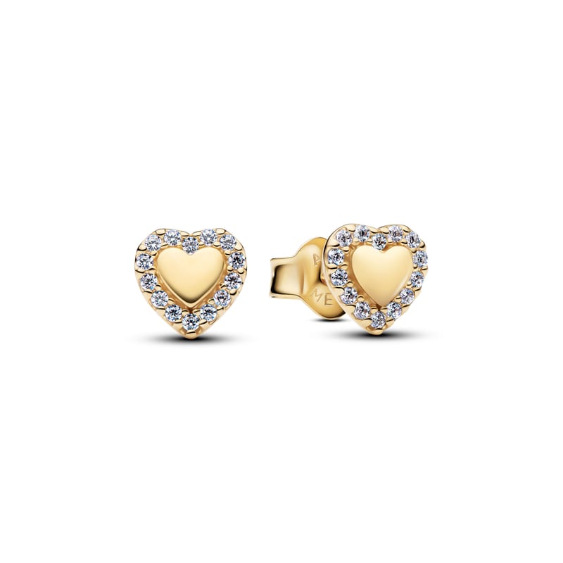 Gold Heart Earrings