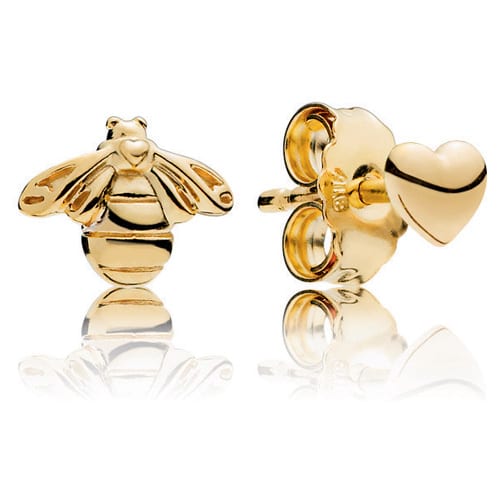 Pandora Shine Heart and Bee Earrings