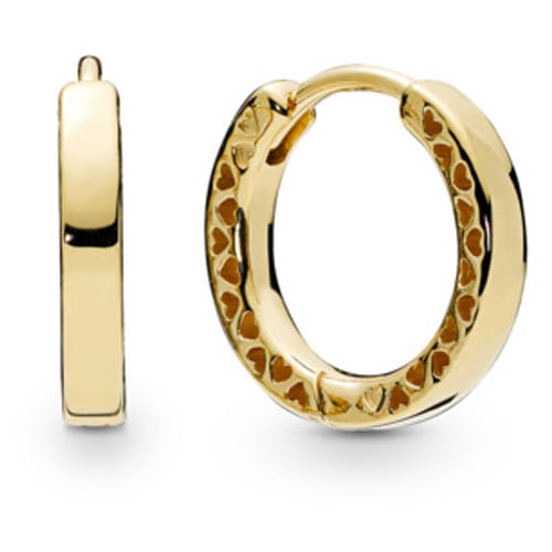 Pandora Shine ™ Hearts of Pandora Hoop Earrings