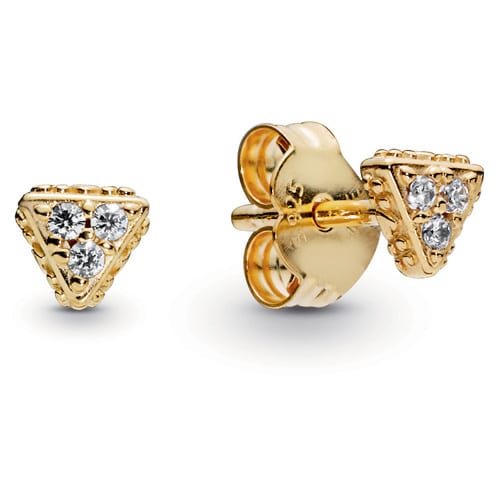 Sparkling Triangles Stud Earrings