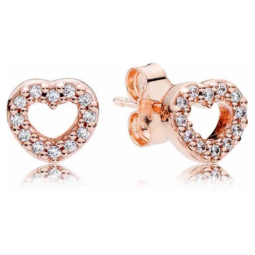 Captured Hearts CZ Earrings
