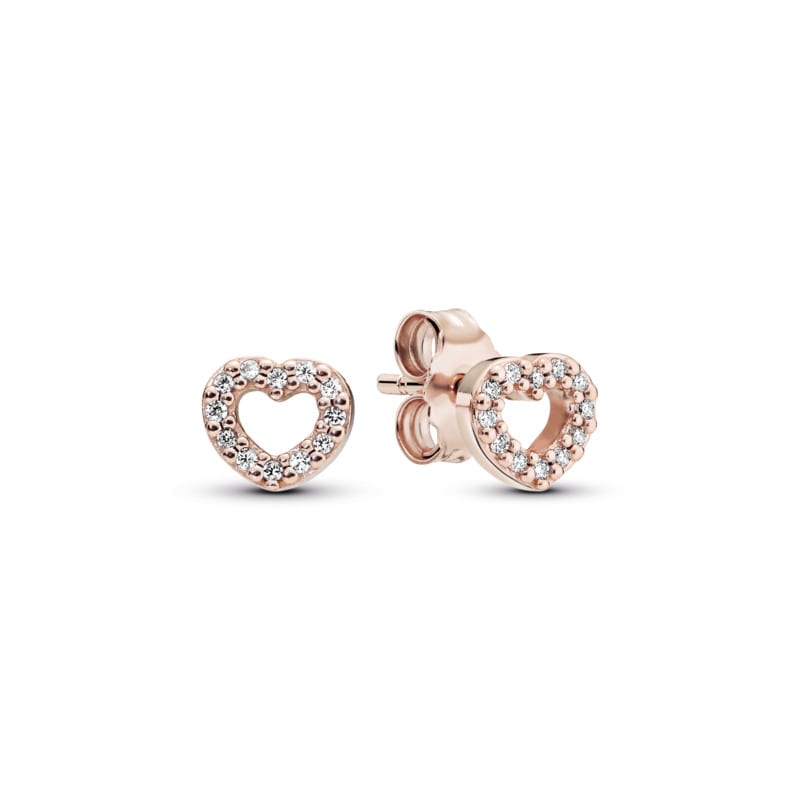 Captured Hearts CZ Earrings
