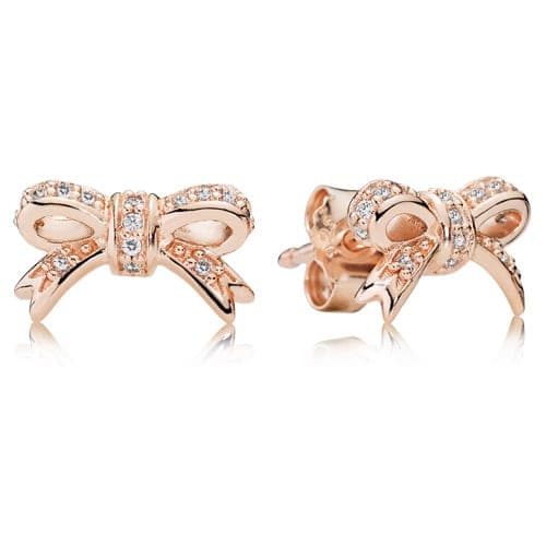 Pandora Rose ™ Sparkling Bow Stud Earrings 280555CZ 280555 — photo 1 of 1