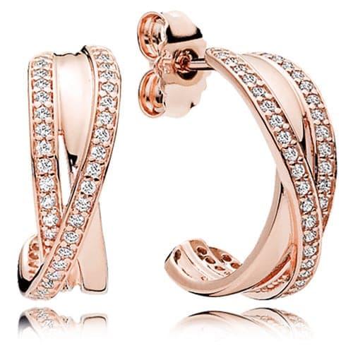Pandora Rose ™ Entwined Hoop Earrings 280730CZ 280730 — photo 1 of 1