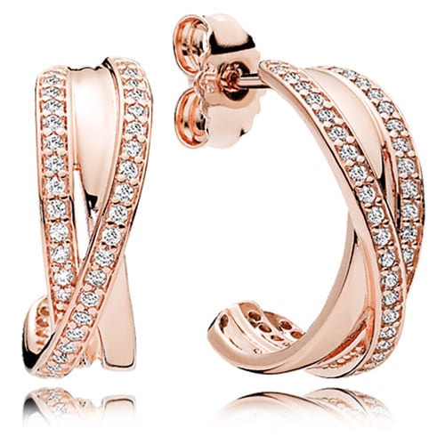 Pandora Rose ™ Entwined Hoop Earrings