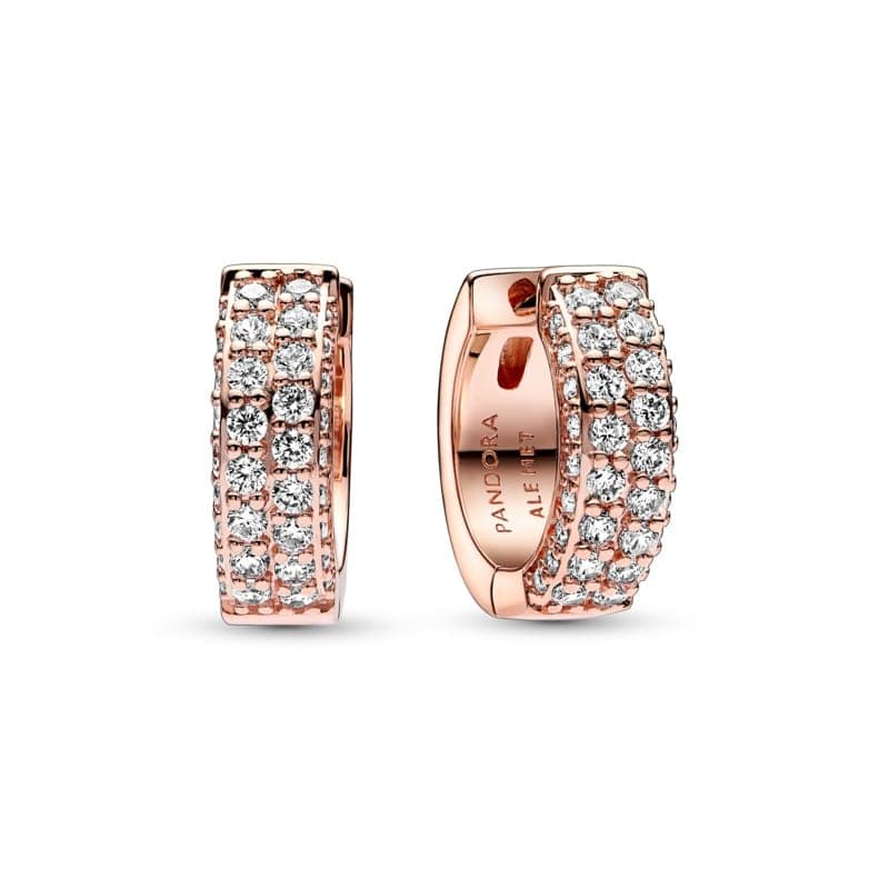 Pandora Timeless Pavé Double-row Hoop Earrings 282622C01 282622 — photo 1 of 1