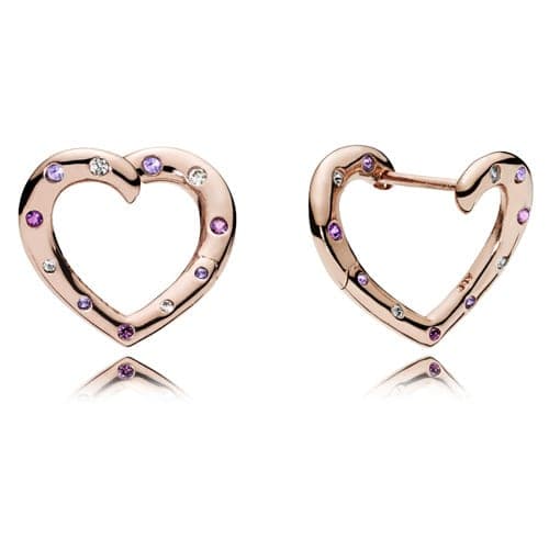 Pandora Bright Hearts Hoop Earrings 287231NRPMX 287231N — photo 1 of 1