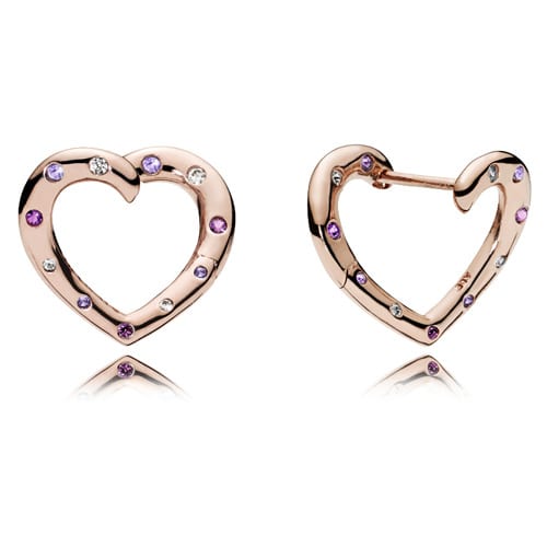 Bright Hearts Hoop Earrings