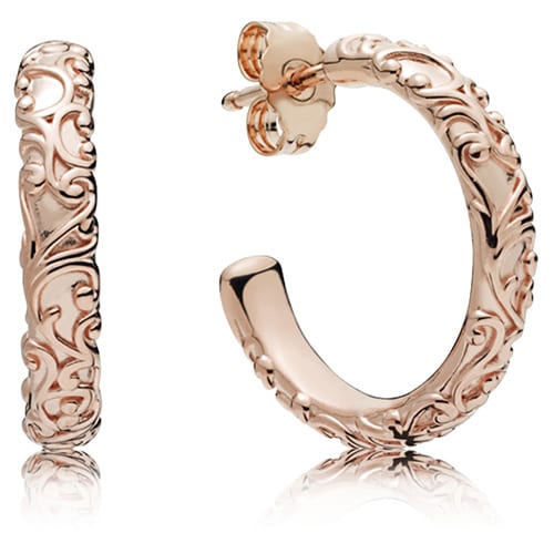 Pandora Rose ™ Regal Beauty Hoop Earrings
