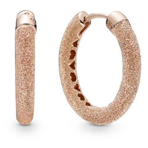 Pandora Rose Matte Brilliance Hoop Earrings