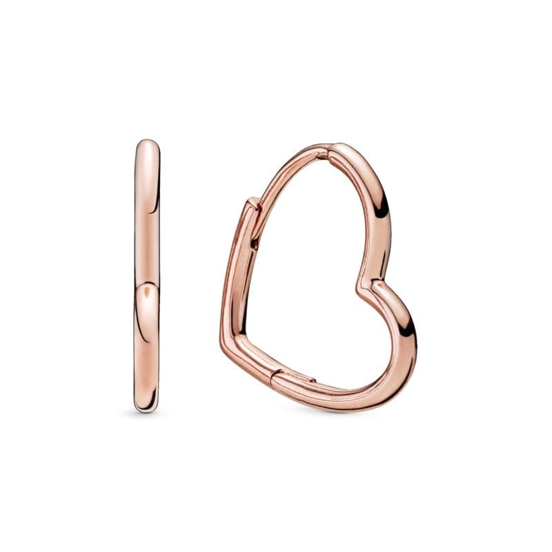Pandora Asymmetric Hearts Hoop Earrings 288307 — Foto 1 von 1