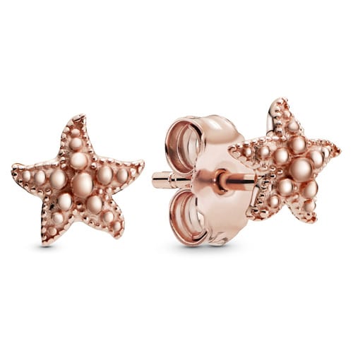 Beaded Starfish Earrings