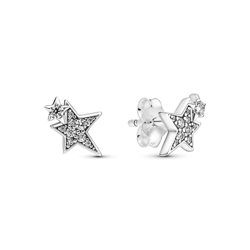 Pandora Sparkling Asymmetric Stars Stud Earrings 290012C01 290012 — Foto 1 von 1