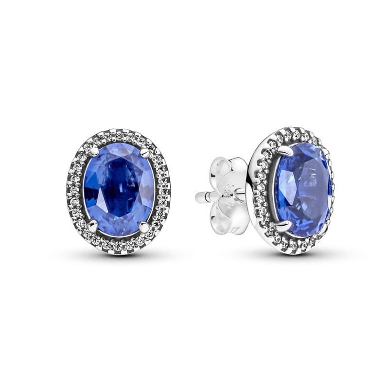 Sparkling Statement Halo Stud Earrings