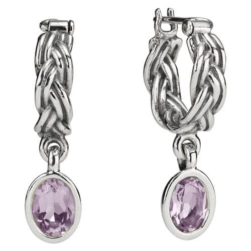 Pandora Tied Together Earrings with Pink Amethyst 290159PAM 290159 — photo 1 of 1