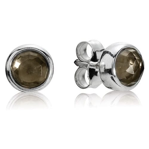 Natural Light Smokey Quartz Earrings