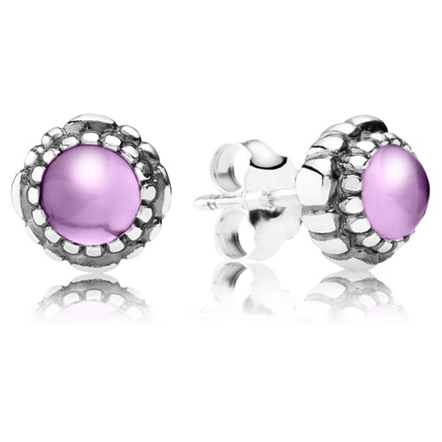 Amethyst Bloom Earring Studs