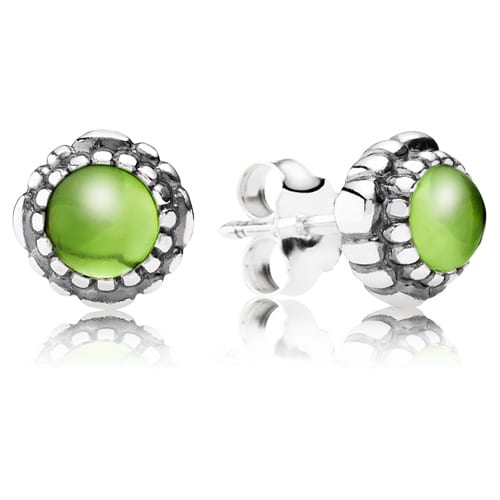 Peridot Bloom Earring Studs