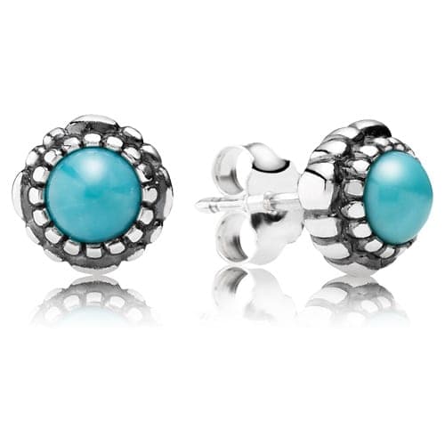 Pandora Turquoise Bloom Earring Studs 290543TQ 290543 — foto 1 de 1