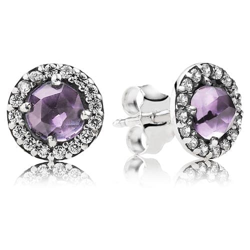 Pandora Glamorous Legacy Earring Studs with Amethyst 290548AM 290548 — photo 1 of 1
